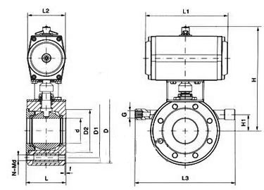 BQ671F¶ԼʽPN10PN16νṹߴͼ