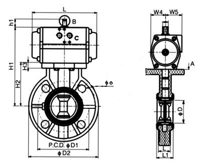 D671FϵPN10PN16νṹߴͼ