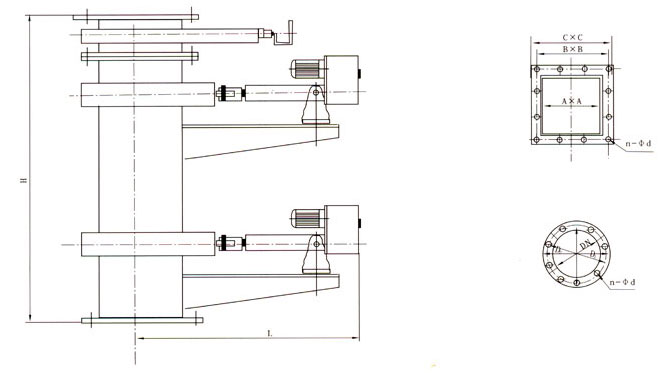 SDYCF-ISDCF-IܵҺʽ˫жҷγߴͼ