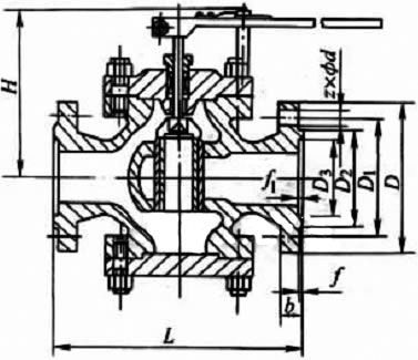 T40H͸ˮתʽڷPN40PN100νṹߴͼ