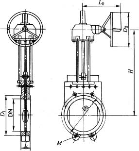 Z573X׶ִԼʽҺPN6PN10νṹߴͼ