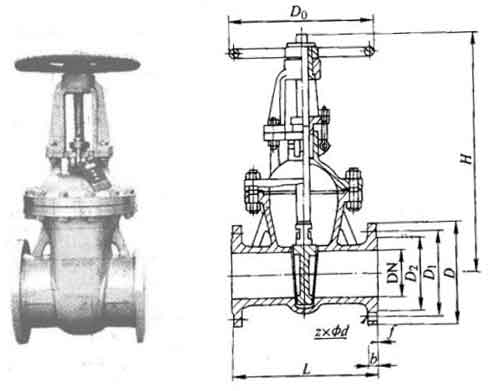 Z41W-16TiZ41W-25TiѺϽШʽբνṹߴͼ