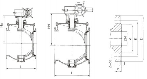 DYQ340HֶװʽƫİҪγߴ