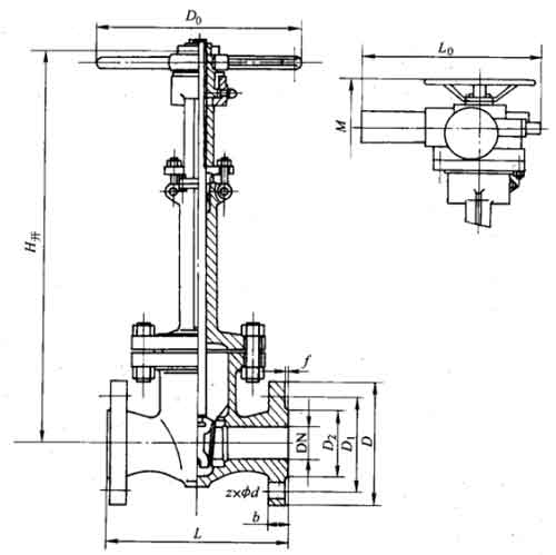 DZ40YDZ940YPN16ӵբҪμṹߴͼ