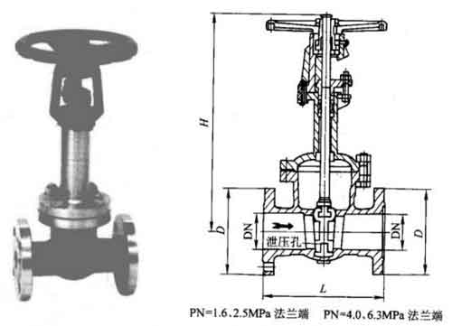 DZ41Y-150Lb)ͷӵբҪμṹߴͼ