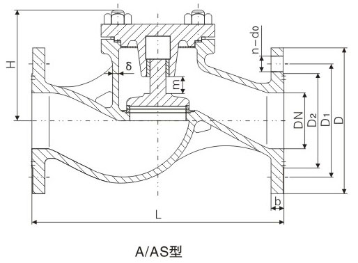 PN1.01.6MPaAʹ÷ʽֱֹͨطߴ 