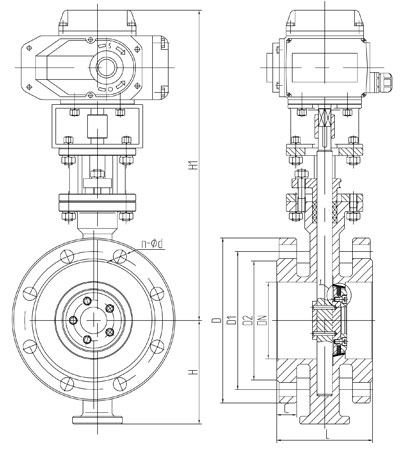 D941H綯ӲܷPN2.5PN10νṹߴͼ