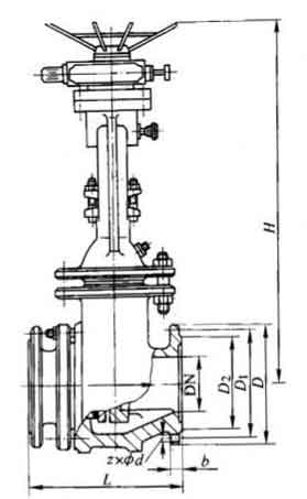 PZ941H-16C͵綯բҪμṹߴ(mm)