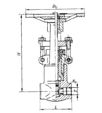 Z11HZ11Y1500(Lb)2500(Lb)Шʽ͸բҪμṹߴ